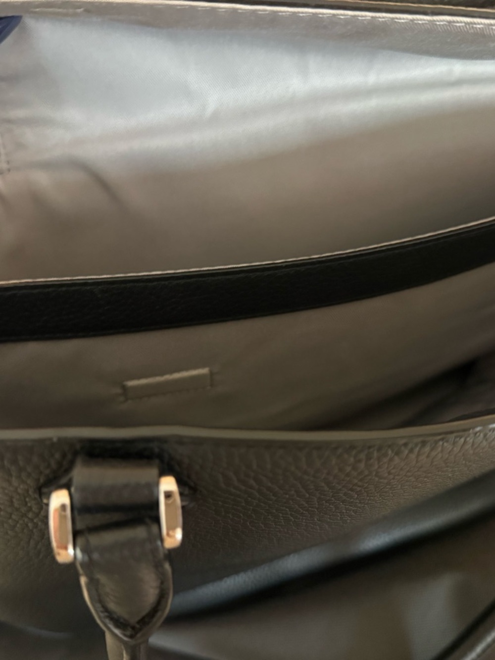 TUMI Black Leather Travel Tote Bag - Picture 4 of 10